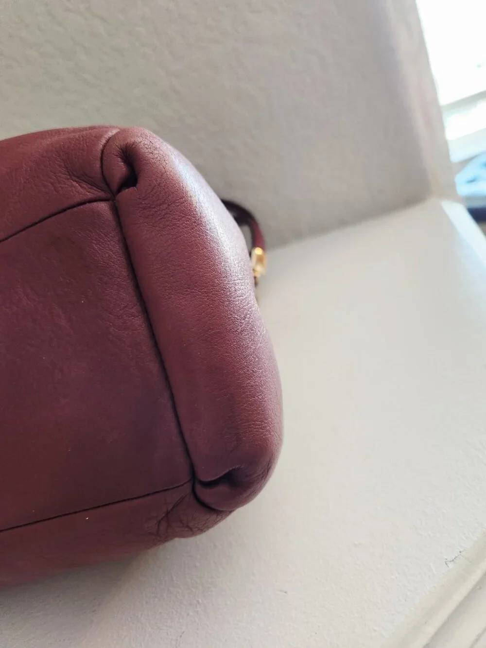 Coach Phoebe Mauve/Purple Leather Shoulder Bag Purse - Picture 7 of 14